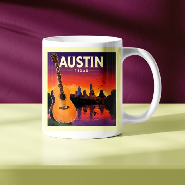 Taza De Café Vintage Austin Texas (Subido por el creador)