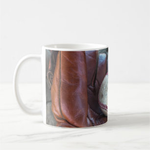 Taza De Café Vintage Baseball Mit y Ball Baseball Glove Amer