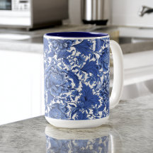 Vintage Blue and White Chintz