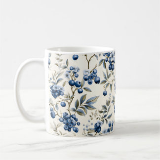 Taza De Café Vintage Blueberry