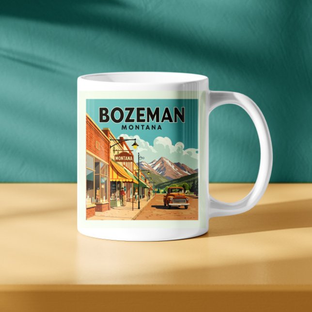 Taza De Café Vintage Bozeman Montana (Subido por el creador)