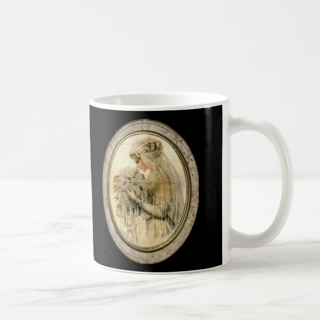 Taza De Café Vintage Bride Framed Mug (Derecha)