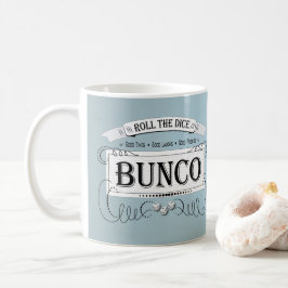 Taza De Café Vintage Bunco Player Dice Azul