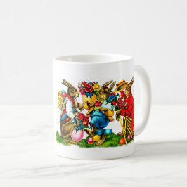 Taza De Café Vintage Bunnies Easter Gift
