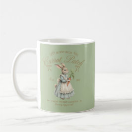 Taza De Café Vintage Bunny Carrot Patch 
