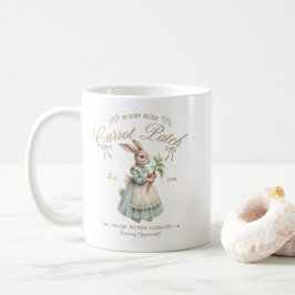 Taza De Café Vintage Bunny Carrot Patch 