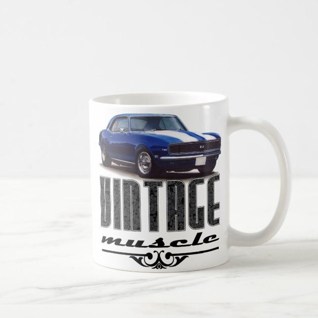 Taza De Café Vintage Camaro Muslo (Derecha)