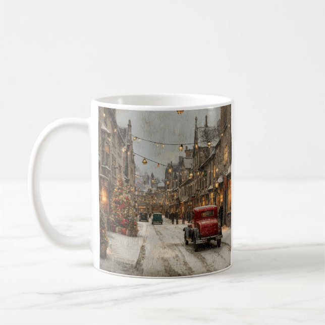 Taza De Café Vintage Christmas (Izquierda)