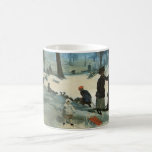Taza De Café Vintage Christmas, Central Park en Winter Glackens<br><div class="desc">Central Park en invierno (c.1905) de William Glackens. Glackens era un pintor realista muy influenciado por el impresionismo. Este bonito cuadro de arte impresionista es un antiguo diseño navideño de Feliz Navidad en el que los niños se divierten mientras juegan y trinan en la nieve en invierno. Algunos árboles y...</div>