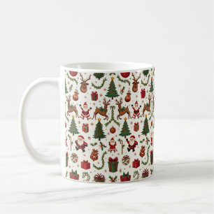 Taza De Café Vintage Christmas Classic Mug