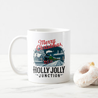 Taza De Café Vintage Christmas Train