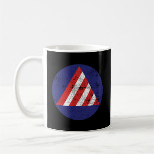 Taza De Café Vintage Civil Defense Air Raid Warren Patch