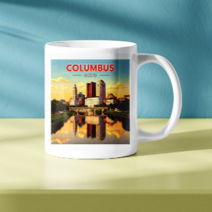 Taza De Café Vintage Columbus Ohio