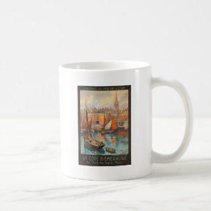 Taza De Café Vintage Cote d'Emeraude Saint Malo