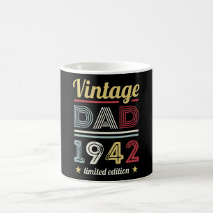 Taza De Café Vintage Dad 1942 80th Birthday Gift Men Retro