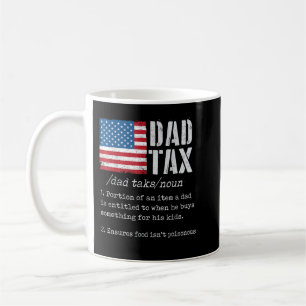 Taza De Café Vintage Dad Tax Definition Hombres Funny Fathers D