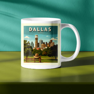 Taza De Café Vintage Dallas Texas