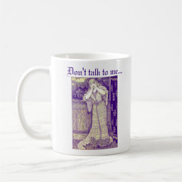 Taza De Café Vintage Damsel en la angustia Funny No me hables