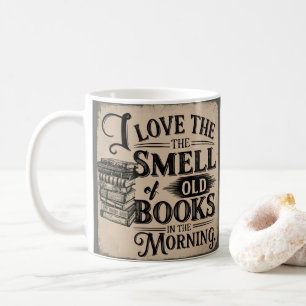 Taza De Café Vintage Dark Green Book Aovers Mug