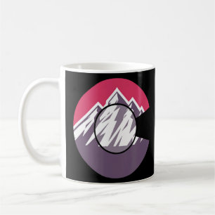 Taza De Café Vintage de bandera de Colorado al aire libre Monta