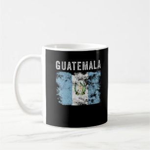 Taza De Café Vintage de la bandera de Guatemala - Bandera de Gu