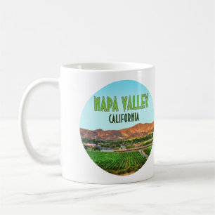 Taza De Café Vintage de Napa Valley California Vineyard