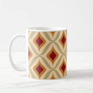 Taza De Café Vintage de patrón ornamental retro sin soldadura