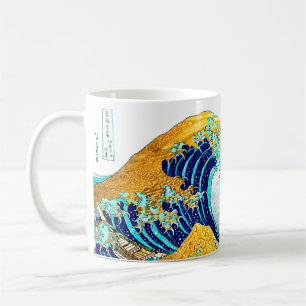 Taza De Café Vintage de PixDezines, Gran Ola, Hokusai 葛 飾 北 斎 の