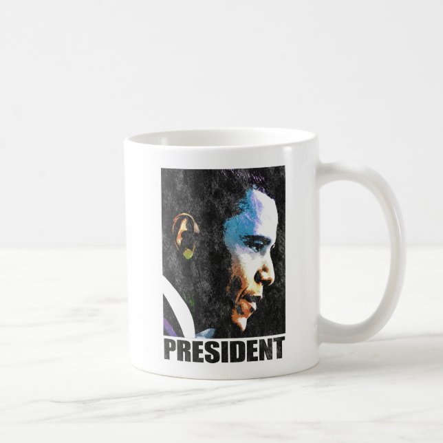 Taza De Café Vintage de presidente Barack Obama (Derecha)