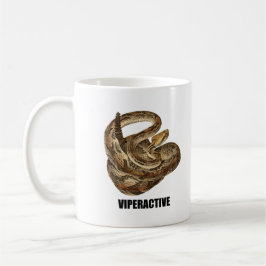 Taza De Café Vintage de serpiente de rattle Viperactive