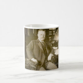 Taza De Café Vintage de Teddy Roosevelt de los alces de Bull