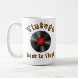 Taza De Café Vintage - De vuelta a Vinyl, el registro vuelve