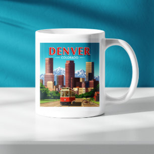 Taza De Café Vintage Denver Colorado