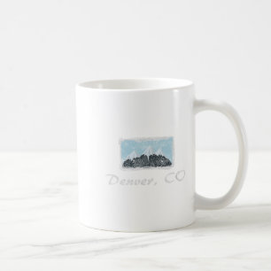 Taza De Café Vintage Denver Colorado Winter Skiter Fun