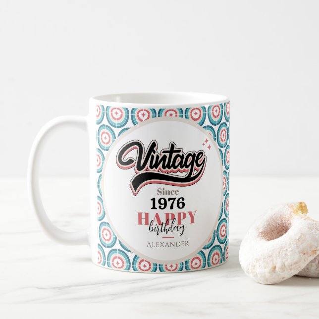 Taza De Café Vintage desde 1976 (Con donut)