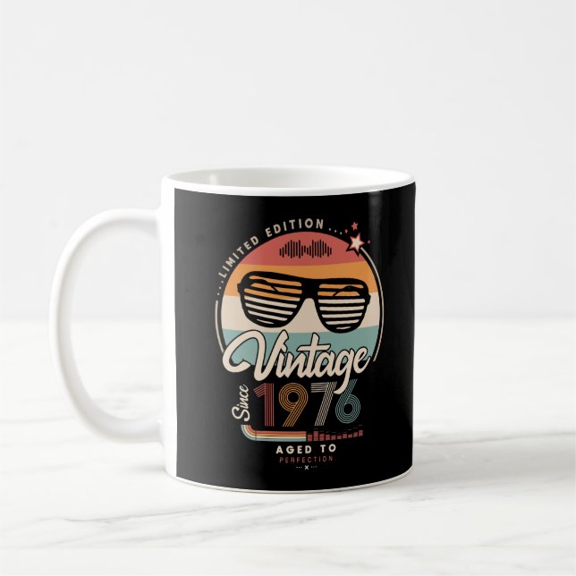Taza De Café Vintage desde 1976 (Izquierda)