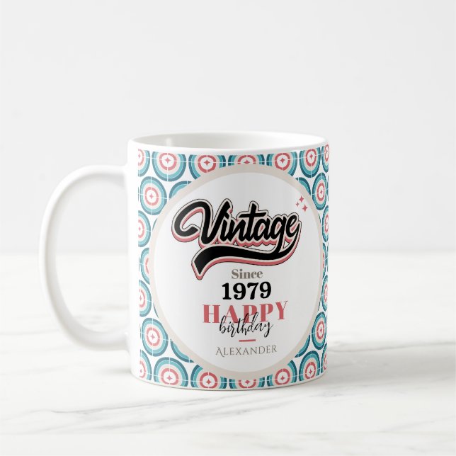Taza De Café Vintage desde 1979 (Izquierda)