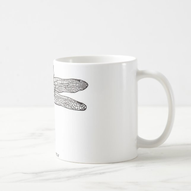Taza De Café Vintage Dragon Fly (Derecha)