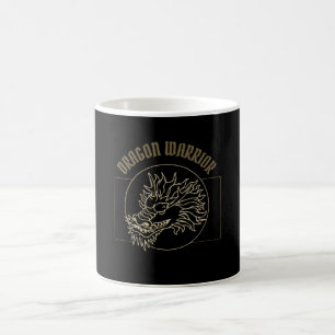 Taza De Café Vintage Dragon Warrior