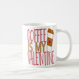 Taza De Café Vintage Elegant Valentine Love