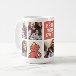 Taza De Café Vintage Elmo   Mejor Mamá - Collage de fotos