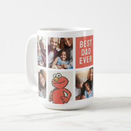Taza De Café Vintage Elmo | Mejor papá - Collage de fotos