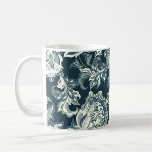Taza De Café Vintage étnico floral sin costuras. folclórico