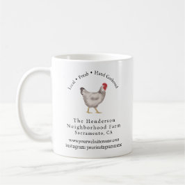 Taza De Café vintage Family Chicken Farm Business