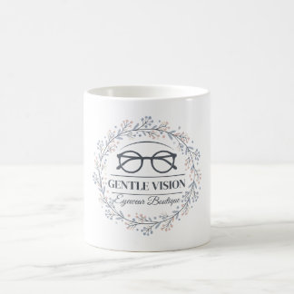 Taza De Café Vintage Flowers with Reading Glasses Aesthetic