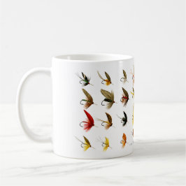 Taza De Café Vintage Fly-Fishing Trout Flies Mug