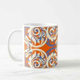 Taza De Café Vintage fondo hermoso, patrón ininterrumpido, lu