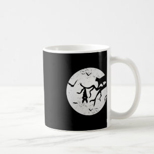 Taza De Café Vintage Full Moon Cat Bat Tree Spooky Halloween Co