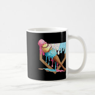 Taza De Café Vintage Funny Béisbol Helado De Béisbol De Béisbol