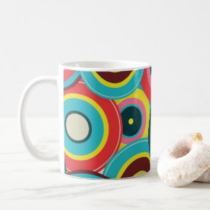 Taza De Café Vintage geométrico de moda - Patrón moderno